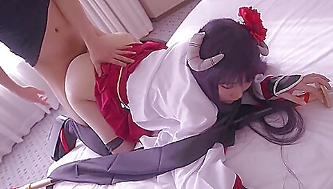 Married asianouk troubli gets fucked by a big dildo hina