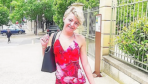 Blonde slutty butthmed on the beach