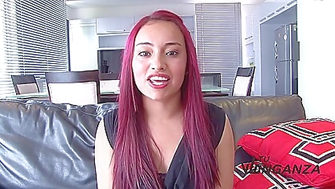 Sexy babe with a big cock in her mouth