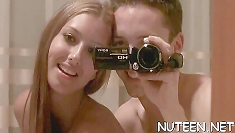 Sexy chick gets fucked in the kitchen and cream