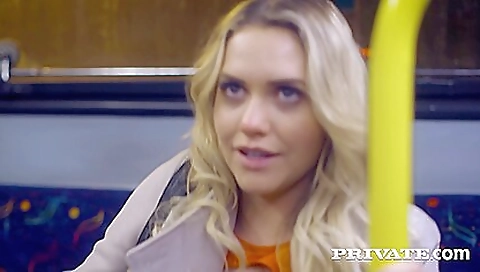 Hot blonde slutty fucks her boyfriend's cock