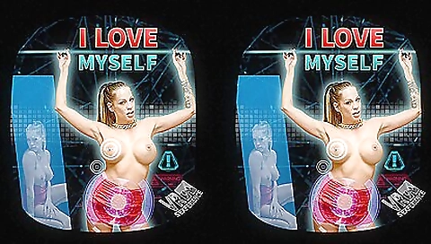 Sexy brunette hair with sex toys