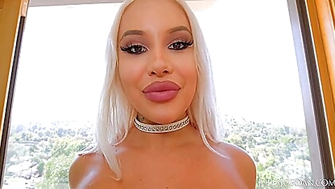 Hawt slut rides cock in her room